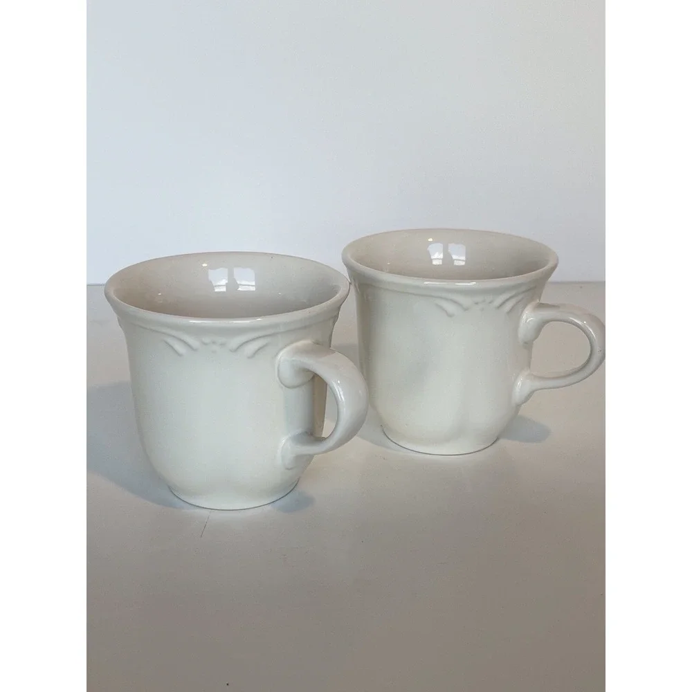 Pfaltzgraff  Filigree Pattern Tea Coffee Cups  Set‎ of 2